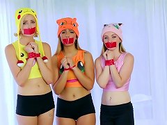 Obedient Young Sluts Costume Play With One Man Porn Videos