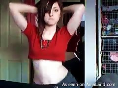 A Brunette Chick Dancing Temptingly For The Webcam Porn Videos