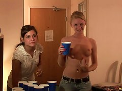Strip Beer Pong In A Hotel Room Means Naked Tits To Ogle Porn Videos