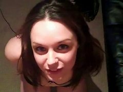 Beautiful Brunette College Chick Craves For Cumshot Porn Videos